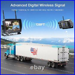 Digital Wireless 7'' Quad DVR Monitor 4x Reversing Cameras 50m Working For Truck