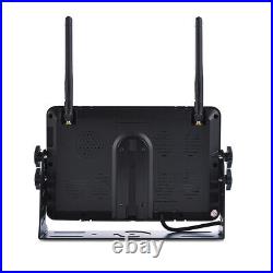 Digital Wireless DVR 7 Quad Monitor Splitscreen Backup Reversing Camera 12-24V