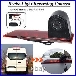 HD 3rd Brake Light Backup Camera Aftermarket Rear Reversing Camera + 5.0 Inch