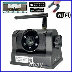 Magnetic WiFi Car Reversing Camera 6400mA Battery Powered For IOS Android Phones
