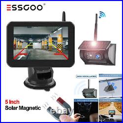 Magnetic Wireless Backup 5 Monitor Solar Magnetic Reverse Backup Camera Caravan