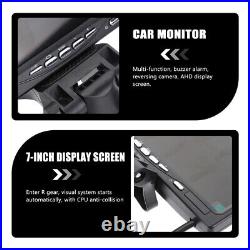 Monitor 7-Inch Display Screen Car Reverse Sensor Backup Camera
