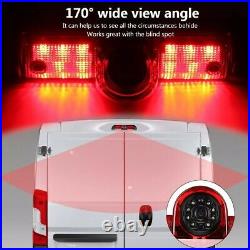 New Reversing Backup Camera Brake Light Night Vision+7 Monitor For Fiat Ducato