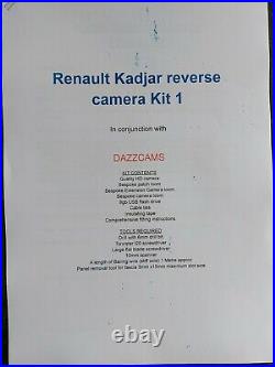Renault Kadjar complete SELF FIT Back Up Camera kit 2015-2018 Some 2019