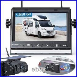 Solar Reversing Camera Wireless, Magnetic 7 1080P AHD Backup Camera