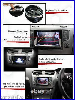 VW GOLF MK7 Composition Media Badge Flip OEM Grade backup Reverse camera kit