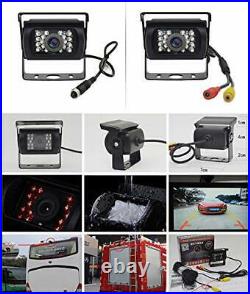 Vehicle backup camera system, 4 Pin 2x Waterproof 18LEDs Night Vision Reversing