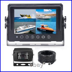 Waterproof 7 Monitor 12V/24V 4PIN 1080P Backup Reversing Camera For Boat Truck