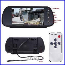 Waterproof HD Night Vision Reverse Camera + Backup Camera 7 Mirror Monitor Kit