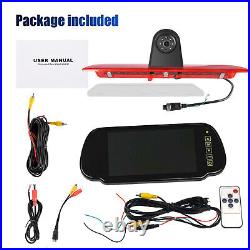 Waterproof HD Night Vision Reverse Camera + Backup Camera 7 Mirror Monitor Kit