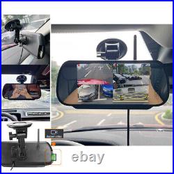 Wireless7Car DVR Quad Monitor Mirror Brake Light Backup Reverse Camera For Fiat