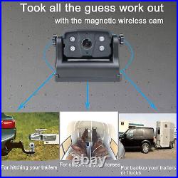 Wireless 5'' Monitor Backup Camera 2xRear View Reverse Kit For RV/5th Wheels Bus