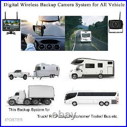 Wireless 7 Inch DVR Monitor Backup Reversing Camera 50m Working Range For Truck