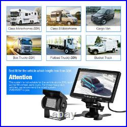 Wireless 7'' Monitor 2x IR Backup Camera Rear View Reverse Kit Car RV Truck VAN