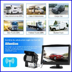 Wireless Backup Rear View Camera System with 5 Car Monitor for RV Truck Van Bus