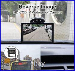 Wireless Backup Rear View Camera System with 5 Car Monitor for RV Truck Van Bus