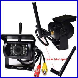 Wireless IR Rear View Backup Camera HD 7 Monitor Kit For Motorhome Caravan RVs