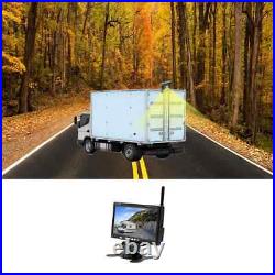 Wireless Rear View Backup Camera 7 HD Monitor Kit for Truck Trailer Bus Caravan