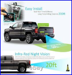 Wireless Reverse Backup Camera System For RV Horse Trailer Truck Van iPoster Kit