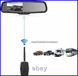 Wireless Reverse Camera Kit, Car Backup Camera with Rear View Mirror Monitor