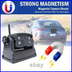 Wireless WiFi Magnetic Parking Reverse Camera 9600MA Battery For iPhone/Android