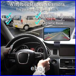 Wireless WiFi Magnetic Parking Reverse Camera 9600MA Battery For iPhone/Android